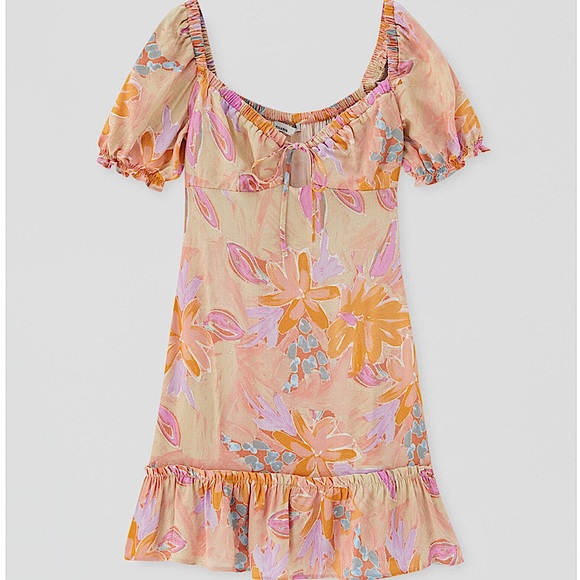 *NEW* Pull&Bear Mermaid Floral Dress - Picture 1 of 5